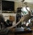 Gorgeous Ornate Medium Sized Aluminum Peacock Table Lamps For Sale In Los Angeles - Image 6 of 10