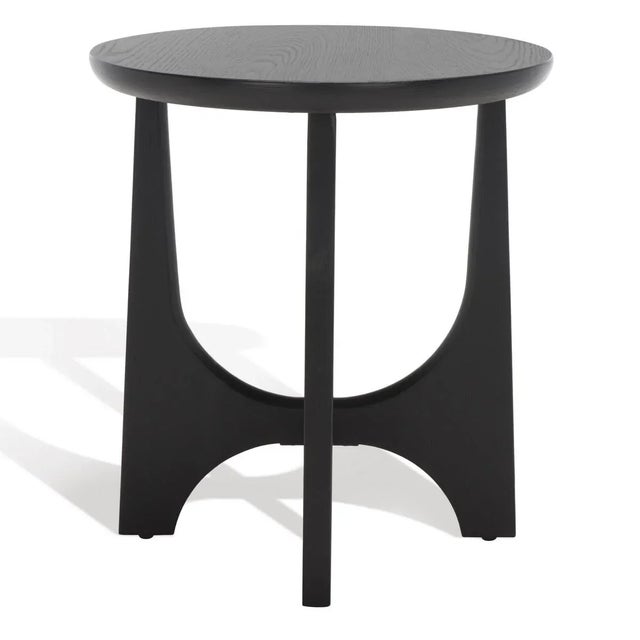 Safavieh Sasha Wood Accent Table - Black For Sale - Image 4 of 9