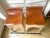 Metal Jack Counter Stools in Sycamore Wood and Tan Leather from Lostine, USA, 2018, Set of 2 For Sale - Image 7 of 13