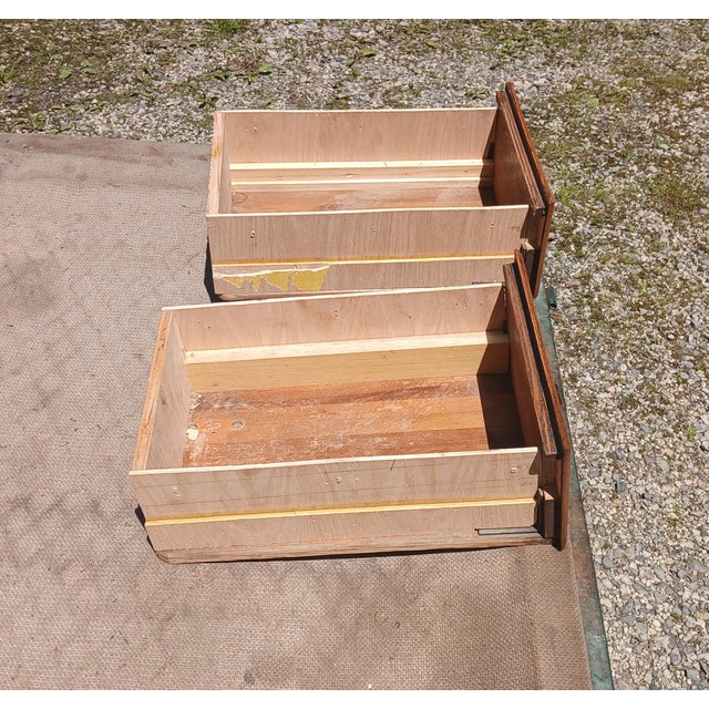 Antique Oak 10 Drawer File or Storage Cabinet 1920s For Sale - Image 10 of 17