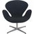 Swan Chair in Black Hallingdal Fabric by Arne Jacobsen, 2006 For Sale - Image 16 of 16