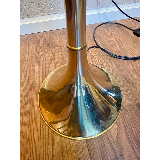 Metal Brass Bamboo Floor Lamp by Ingo Maurer, 1960s For Sale - Image 7 of 9