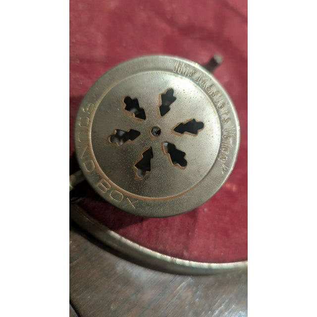 Antique Original Masters Voice Gramaphone- Phonograph 1940s For Sale - Image 9 of 12