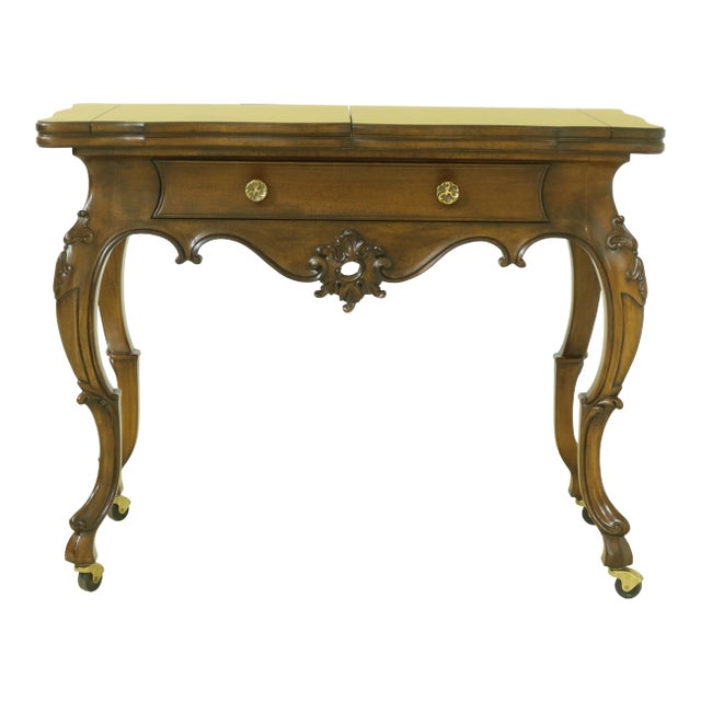 Karges Model 667 Burl Walnut Venetian Server For Sale