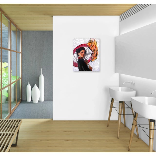 Black "Methods of Persuasion" Contemporary Abstract Figurative Mixed-Media Painting by Robert Lebsack For Sale - Image 8 of 8