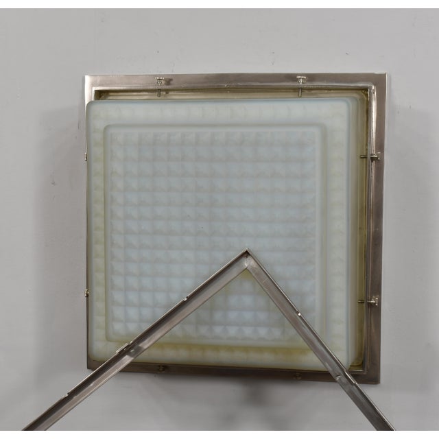 1930s Opalescent French Art Deco Flush Mount by Ranc Freres - France For Sale - Image 12 of 14