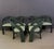Set of 6 Postmodern Green Bent Rattan Dining Chair in the Style of Axel Enthoven For Sale - Image 10 of 13