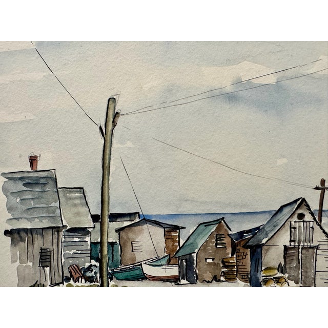 Original watercolor on paper by Henry Emil Salloch, also known as Heinz Emil Salloch, the German-born American artist and...