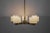 Mid-Century Modern Swedish Brass Lamp with White Glass Shades, 1960s For Sale - Image 3 of 10