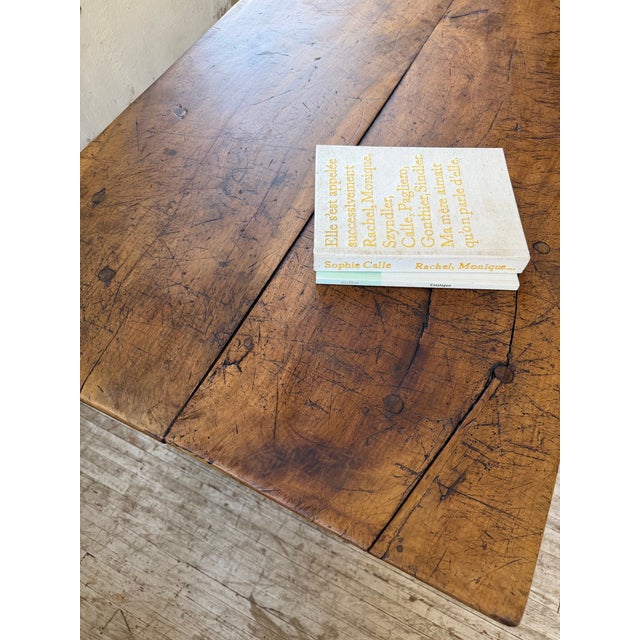 Antique Rustic Farmhouse Table in Walnut, 1900s For Sale - Image 18 of 18