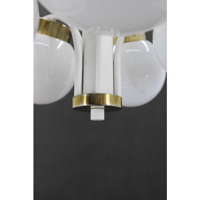 Glass Chandelier attributed to Instala Decin, Czechoslovakia, 1970s For Sale - Image 9 of 13