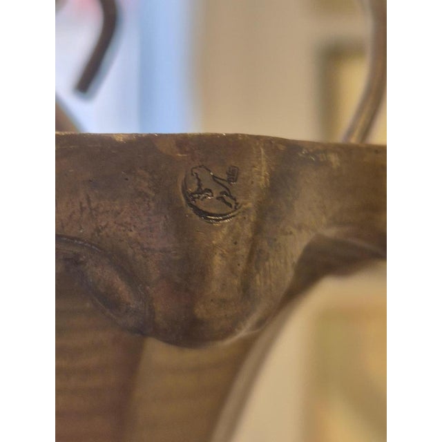 Swedish Pendant in Gilt Bronze and Fringe by Herman Bergman, 1920s For Sale - Image 4 of 9