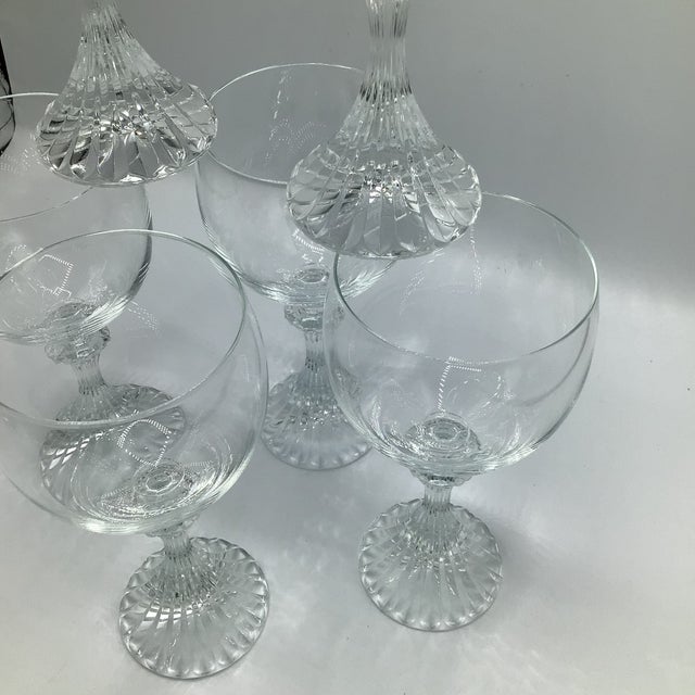 Vintage Mikasa Ritz Crystal Water Goblets-Set of 6 For Sale - Image 9 of 12