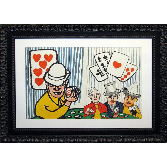 Alexander Calder Derriere Le Miroir 212 Original Double Size Lithograph Framed For Sale