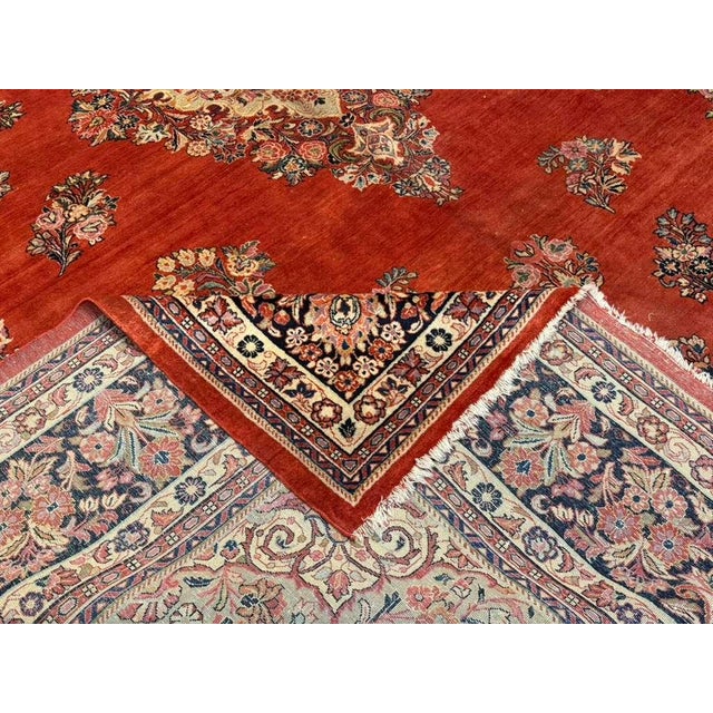 Vintage Sarouk Rug 11'3'' X 14'3'' For Sale - Image 9 of 14