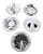 Mid 20th Century Set of Five Graphic Porcelain Heinrich & Co. H&c Selb Bavaria Vegetable Plates For Sale