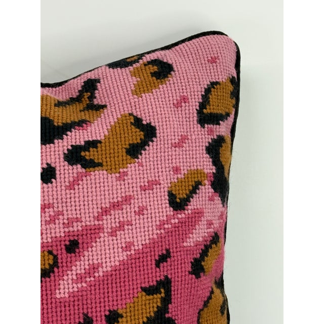 Illustration Vintage Needlepoint Pillow For Sale - Image 3 of 12