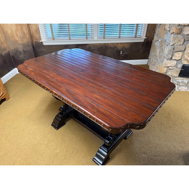 This Bistro Table from the Tommy Bahama Kingstown Collection is a unique Statement Maker!! It has great design elements......