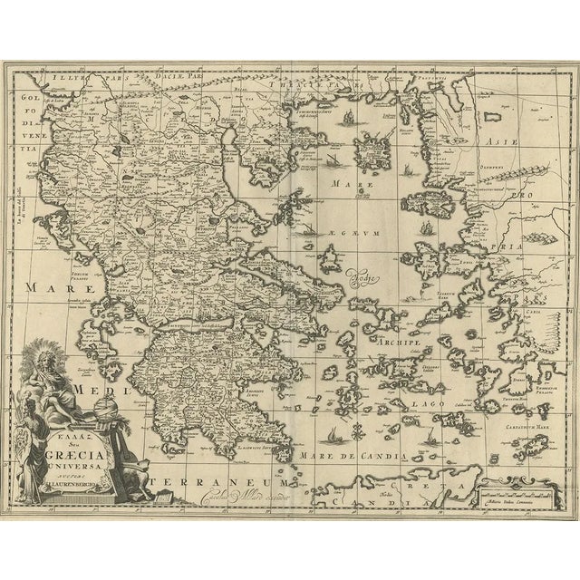 Antique Map of Greece by Allard, 1698 For Sale