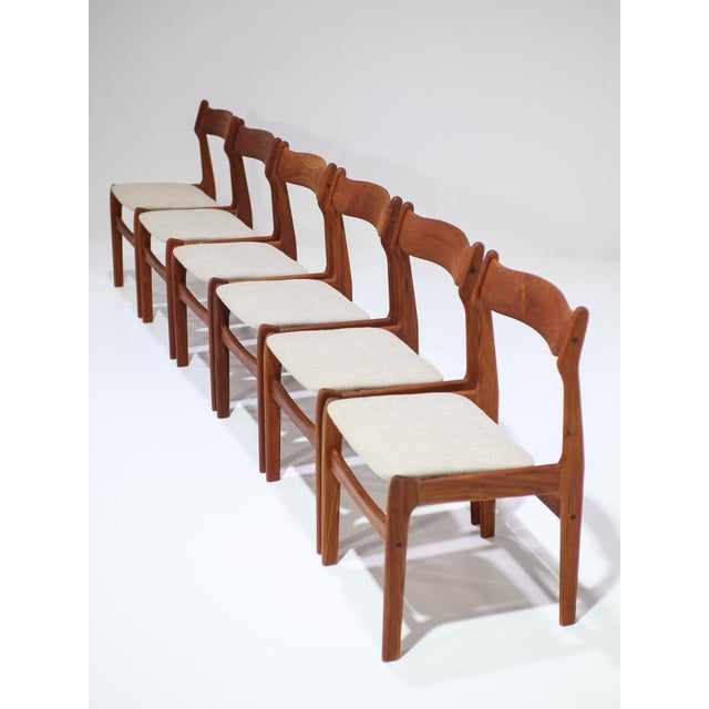 Wood Vintage Danish Dining Chairs in Teak by Burchardt Nielsen, 1960s, Set of 6 For Sale - Image 7 of 18