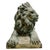 Early 20th Century Grand Scale Vintage Continental European Patinated Bronze Recumbent Lions - Pair For Sale - Image 5 of 18