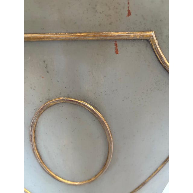 1940s Pair of Hollywood Regency Shield Back Side Chairs For Sale - Image 4 of 7