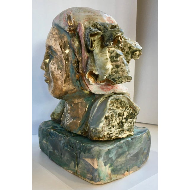 Contemporary "Athena" Abstract Porcelain Bust of by Coeleen Kiebert - For Sale - Image 3 of 13