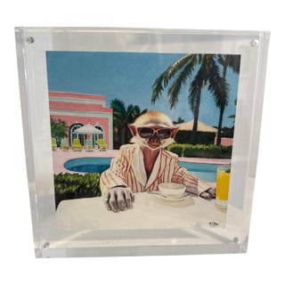 Monkey at the Colony Limited Edition Print For Sale