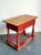 Wood Vintage Ralph Lauren Red Distressed Console Table For Sale - Image 7 of 12