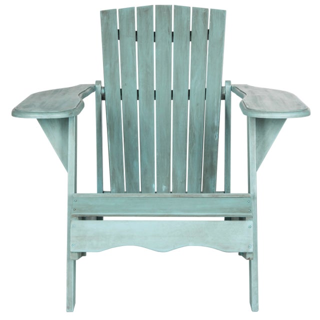 Inspired by the original Adirondack chair designed in 1903, the beach house blue chair exudes modern rustic-chic charm....
