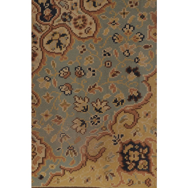 Rug & Kilim Antique English Orientalist Belle Époque Rug With Ornate Florals - Rug & Kilim For Sale - Image 4 of 10