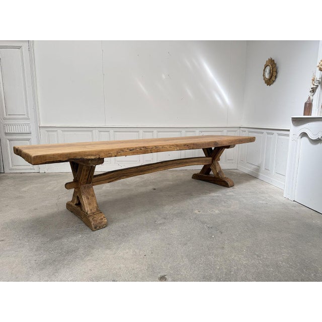 Monastery-Style Oak Table, 1950s For Sale - Image 12 of 12