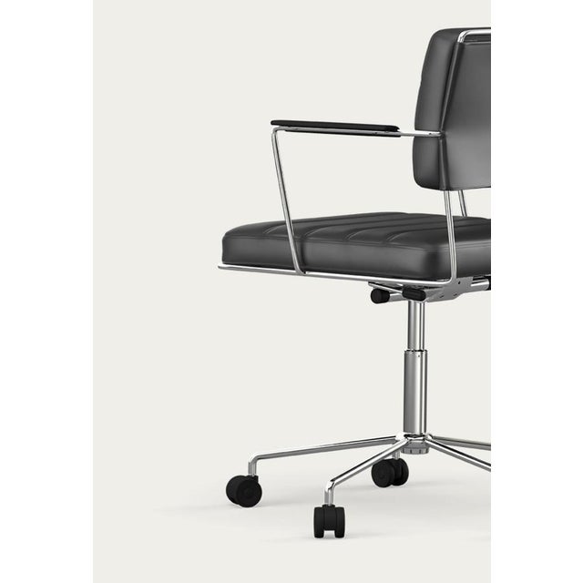 Black Time Chair in Chrome by Henrik Tengler For Sale - Image 8 of 11