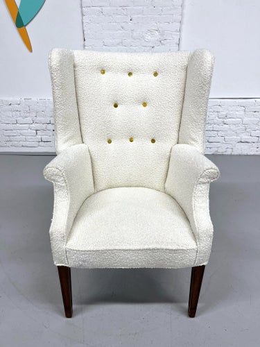 Fritz Henningsen Style Wingback Chair