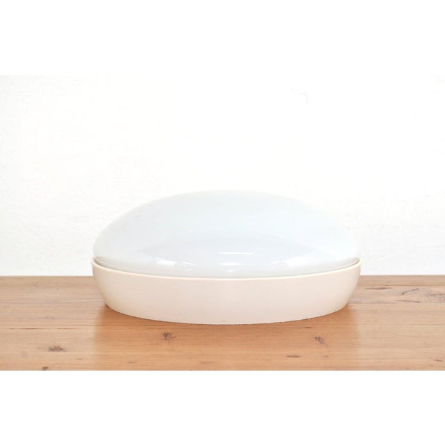 1960s White Bakelite Opaline Ceiling Lamp by Bo-Niko, 1960s For Sale - Image 5 of 11
