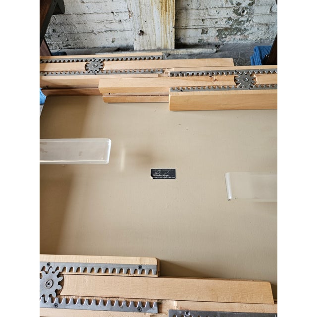 Vladimir Kagan Walnut and Acrylic Custom Dining Table - 102 Inches For Sale - Image 14 of 18