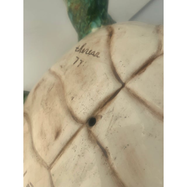 1970s 1970s Vintage Ceramic Turtle For Sale - Image 5 of 6