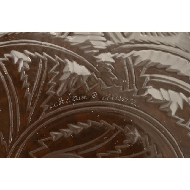 Lalique "Pinsons" Art Deco Frosted Crystal Glass Bowl For Sale - Image 12 of 14