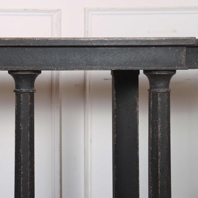Wood English Painted Beech Console Table, 1920s For Sale - Image 7 of 12