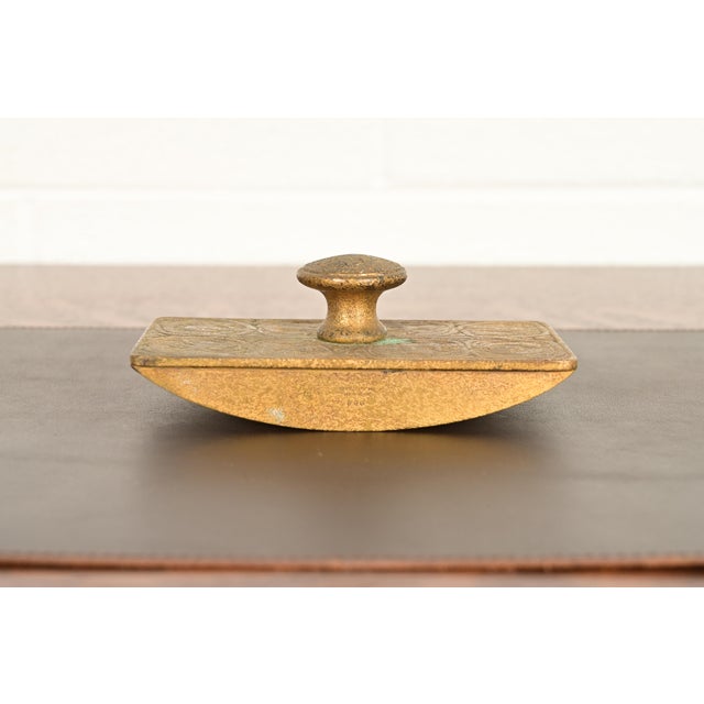 Tiffany Studios Tiffany Studios New York Zodiac Bronze Doré Rocker Blotter, Circa 1910 For Sale - Image 4 of 12