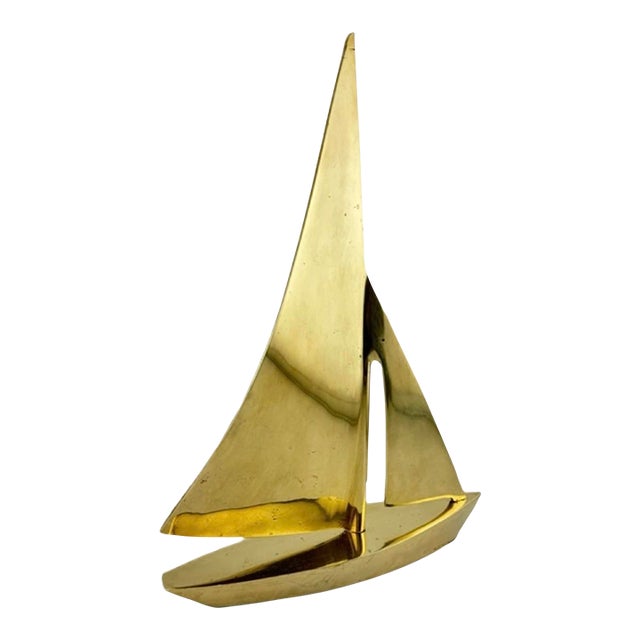Dolbi Cashier Solid Brass Nautical Sailboat For Sale