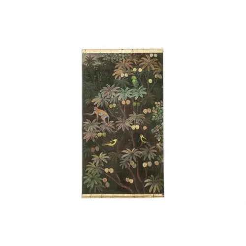 Textile French Artist, Animals on an Exotic Background, Canvas Painting For Sale - Image 7 of 7