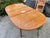 Vintage Mid Century Teak Butterfly Leaf Dining Table – Drop Leaf Oval Table Needs Restoration For Sale - Image 11 of 12