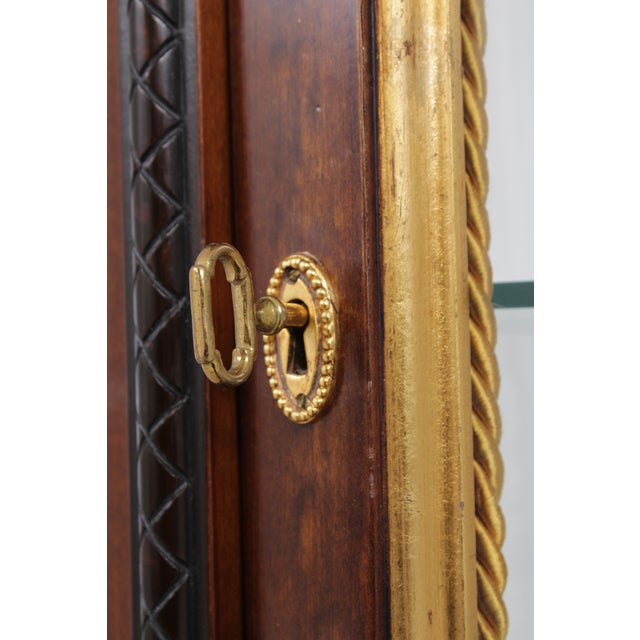 Mobili Colombo Mahogany Neoclassical Vitrine Display Cabinet For Sale - Image 14 of 18