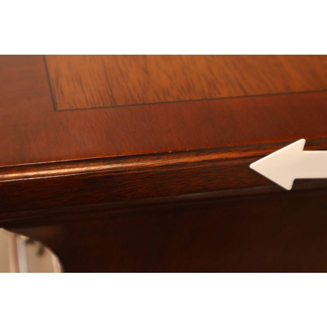 Ethan Allen Townhouse Collection Burlwood Bombe Chest For Sale - Image 13 of 18