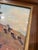 1950s Vintage Mid-Century European Village Street Scene in Wood Frame For Sale - Image 5 of 12
