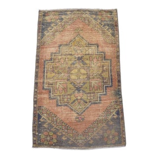 1960s Hand Knotted Anatolian Small Rug For Sale