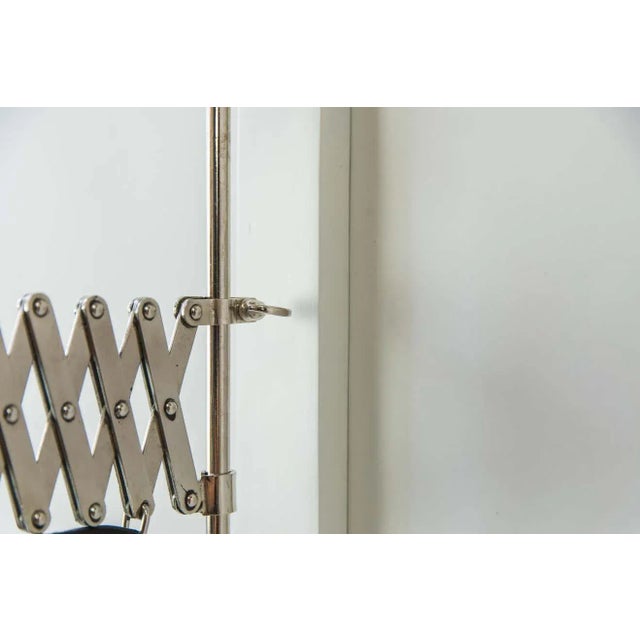 Metal Art Deco Swiveling and Extendable Nickel Wall Lamp with Glass Shade, 1920s For Sale - Image 7 of 18