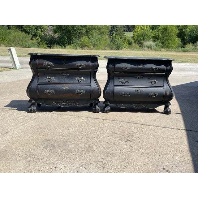 Dutch Bombe Commodes - a Pair For Sale - Image 4 of 9