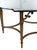 Exceptionally Rare Vintage La Barge Hollywood Regency Brass & Glass Coffee Table Key Features & Craftsmanship Sculpted...